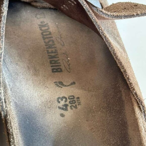 Birkenstock Mens Arizona Soft Footbed 2 Strap Slippers Brown Size 43 - Picture 2 of 7